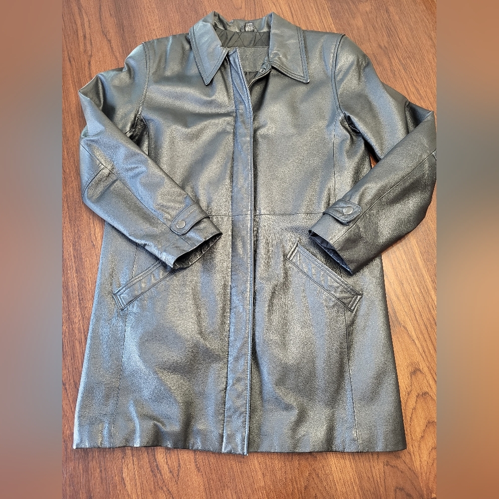Vintage Jacqueline Ferrar Genuine Leather Casual Lined Jacket Women's Medium